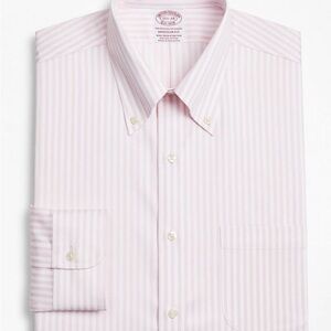 Brooks Brothers Stretch Madison Relaxed-Fit Dress Shirt, size L